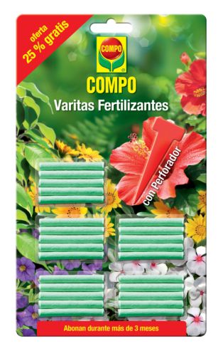 Varita Fertilizante 24 Unidades+ 6 Gratis