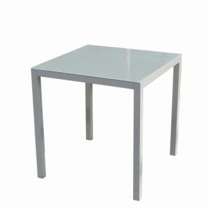 Mesa Aluminio Cristal 70x70cm 890479