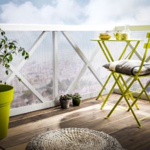 Malla Plastica Cuadranet 10x10mm. 1x5m 300gr. Gris