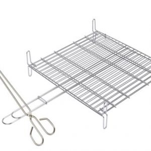 Parrilla Doble Inox. 18/8 35x40cm. 2682