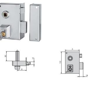 Cerradura Reversible 56br 70 He Dcha.
