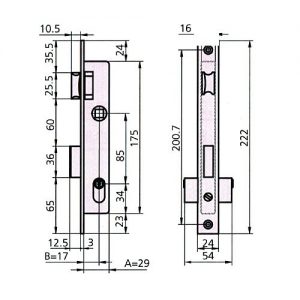 Cerradura Puerta Metalica 1975/0 Cvl