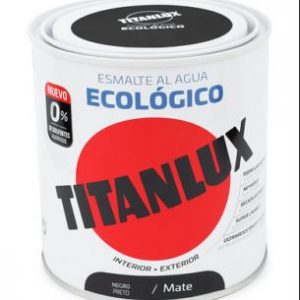 Esmalte Al Agua Eco Negro Mate 250ml