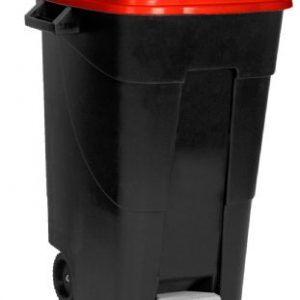 Contenedor Basura C / Pedal 120 Ltrs. Ng / Rojo