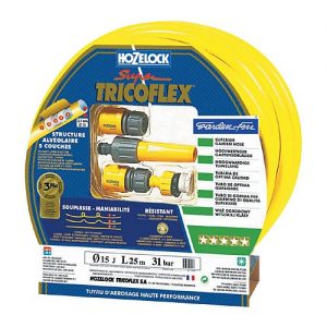 Manguera 15 M. Super Tricoflex Ama. 15 Mm. Kit