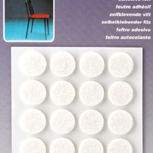 Fieltro Lana Adhesivo 17mm Blco