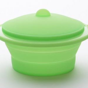 Vaporera Plegable Verde Silicona