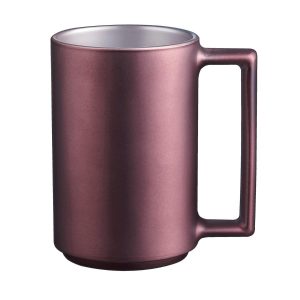 Mug 32cl Vidrio Color Berenjena