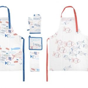 Delantal Set 4 Algodon 60x80 Peces