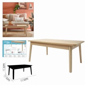 Mesa De Cafe Flip 90x50x40 Cm