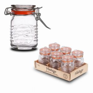 Tarro Hermetico Cristal Vintage 70ml.