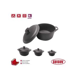 Cazuela Honda Hierro Fundido 24cm Guison