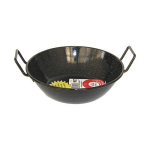 Sarten Esmaltada Honda Con Asas La Ideal 24 Cm.