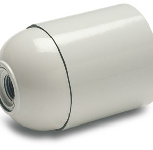 Portalamparas Liso E-27 Blanco 161-b Blister