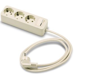 Base 3 Tomas Tt 1,5 Mt.cable+interruptor