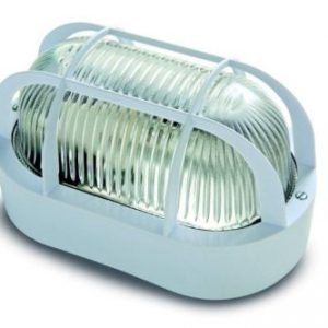 Aplique Oval E27 60 W. Negro 4409g