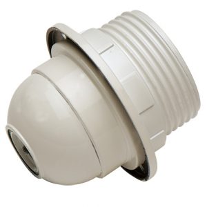 Portalamparas Rosca+arandela E27 Blanco 166b Bl