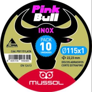 Disco Corte Extraf.inox.pink Bull 115 Mm.(pack-10)