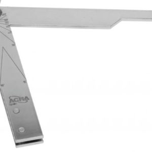 Falsa Escuadra Acero Cromo Mate 300mm. 16-008d