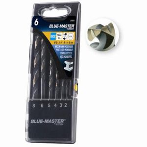 Est. 6 Brocas Hssco Antislip Inox Ø2-3-4-5-6-8 Mm.