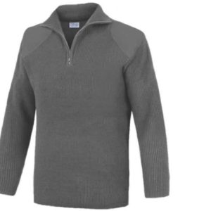 Jersey Cuello Alto C/cremallera Gris Jcc200gr- 2xl
