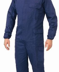 Buzo Algodon Cremallera Ignifugo Marino Ia20-52