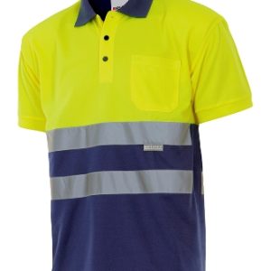 Polo Bicolor Alta Visibilidad M/corta 173 70 T- Xl