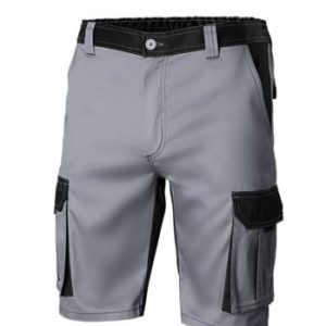 Bermuda Bicolor Multibolsillos Gris/negro T-44