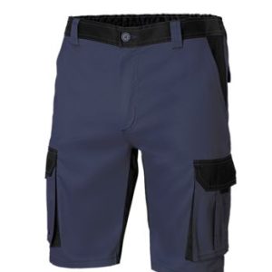 Bermuda Bicolor Multibolsillos Azul Mar/negro T-42