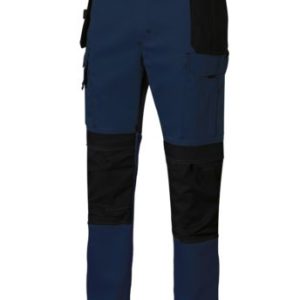 Pantalon Canvas Stretch Azul Mar./negro T- L