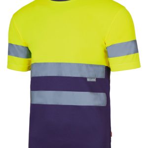 Camiseta Alta Visibilidad Ama.fluor/marino T- L