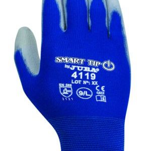 Guante Poliester Smart Tip Pu. H4119/7 Par
