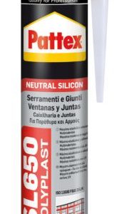 Silicona Neutra Transparente Cartucho 300ml Pattex