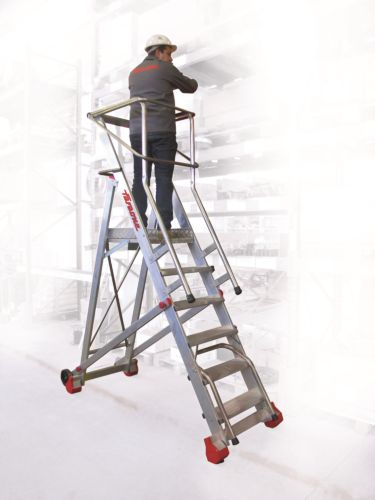 Escalera Con Plataforma Y Ruedas 170 Cm. 200/smt