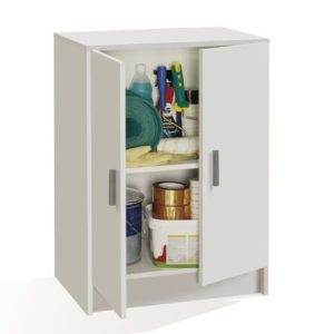 Armario Multiusos Bajo 2 Puertas Blanco 005149o
