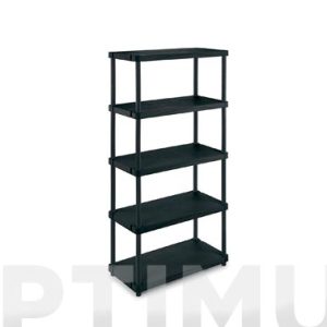 Estanteria 4080/5c.5 Estantes Resina.negra.1002694