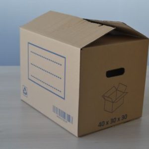 Caja Carton Mudanza Asa Troquelada 40x30x30 80020