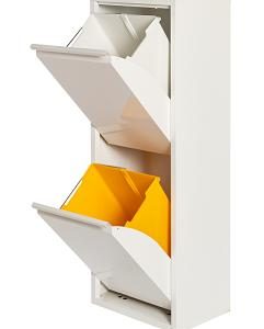 Armario Reciclaje Jobhogar 2 Cubetas Blanco