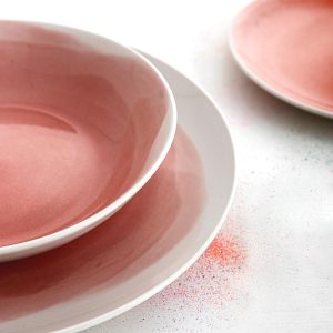 Vajilla 18 Piezas Etherea Rosa