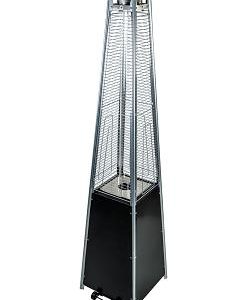 Estufa Exterior Gas Piramide Negro Sol Fuego