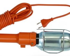 Lampara Portatil De Rejilla Metalico 60w.10m.