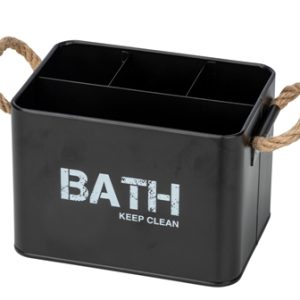 Cesta De BaÑo C/ Compart Gara Negro 24328