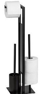 Juego De Pie Para El Wc Rivalta Negro 23708