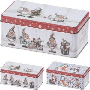 Caja Metalica Rectangular Decorativa 18x11x7cm