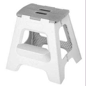 Taburete Compact Plegab.2 PeldaÑos 40cm.gris 10569