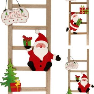 Escalera Madera Papa Noel PequeÑa Dh8053470