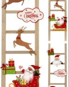 Escalera Madera Papa Noel Mediana Dh8053480