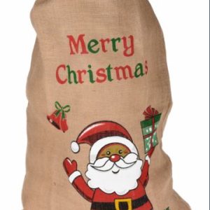 Saco Papa Noel Decoracion 60x90cm Aaf202340