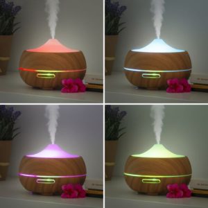 Humidificador Difusor De Aromas Led Wooden