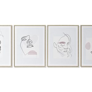 Cuadro Lienzo Ps 45x2,5x60 Cara Abstract 4 Surt.